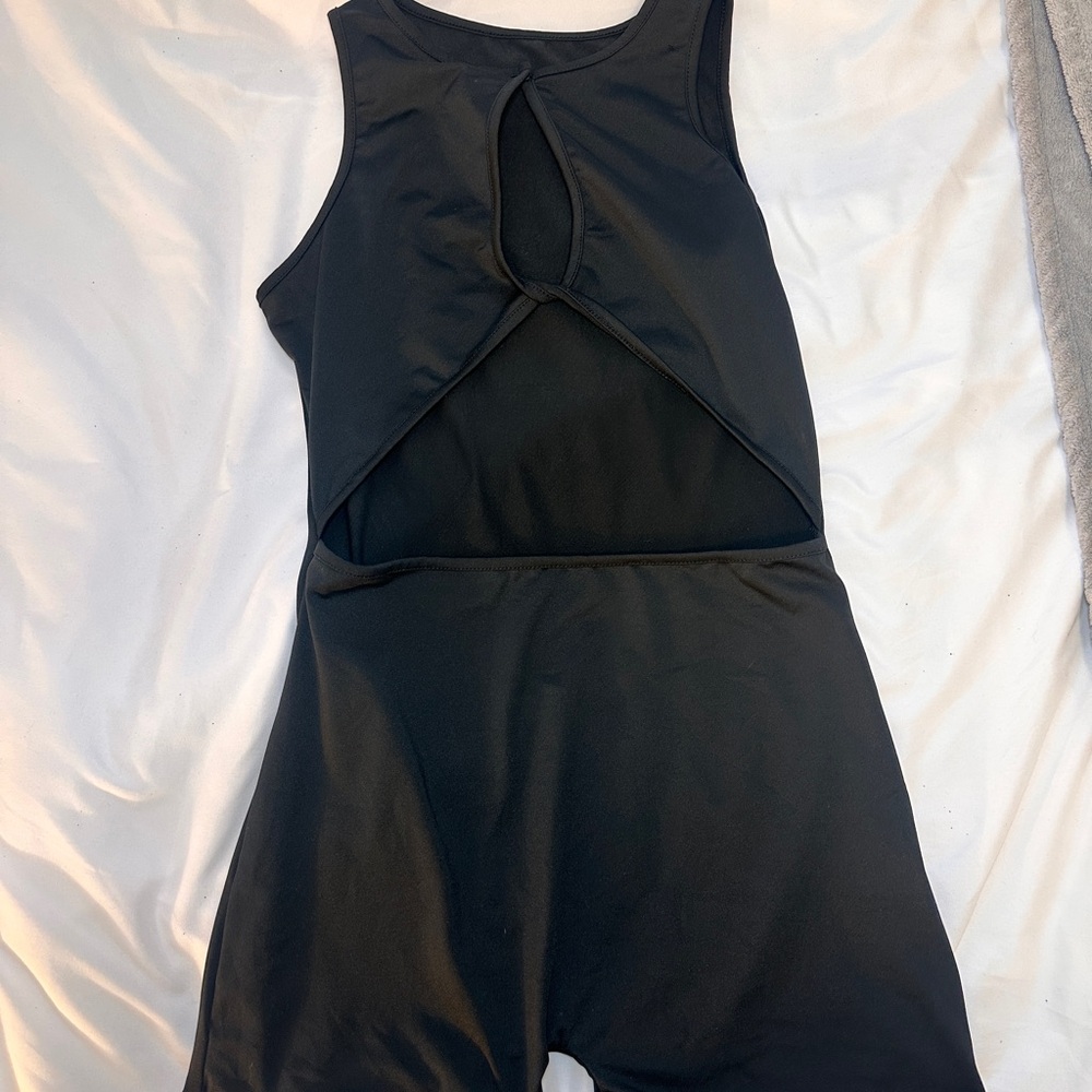 SHEIN Black Cutout Jumpsuit